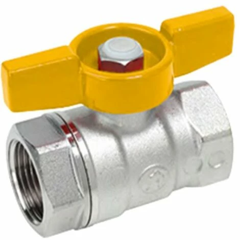 Giacomini Ventil F-F 3/4 Schmetterlingsgriff gelb R251X024 Giacomini Ventil F-F 3/4 Schmetterlingsgriff Gelb R251X024 -GIACOMINI shop 25921626 1