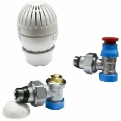 Giacomini Ventil- Und Rücklaufverschraubungssatz Für Heizkörper 1/2x16 Quadratisch R470AX003