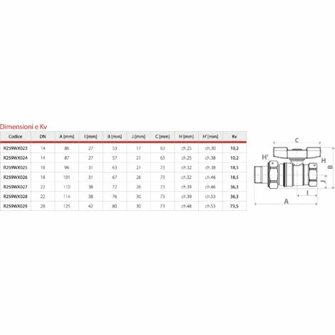 Trinkwasser-Kugelhahn mit grünem Flügelgriff und lösbarer Verschraubung, Schwermodell mit AG/IG Giacomini R259W | 1/2"F x 1/2"M Trinkwasser-Kugelhahn Mit Grünem Flügelgriff Und Lösbarer Verschraubung, Schwermodell Mit AG/IG Giacomini R259W | 1/2"F X 1/2"M -GIACOMINI shop 42678982 2