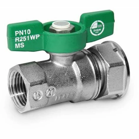 Giacomini Kugelhahn für Wasserzähler Qn 2,5 DVGW Flügelgriff 1'' ÜW x 3/4'' IG R251WX075 Giacomini Kugelhahn Für Wasserzähler Qn 2,5 DVGW Flügelgriff 1'' ÜW X 3/4'' IG R251WX075 -GIACOMINI shop 5633090 1