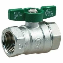 GIACOMINI Kugelhahn Für Wasser, Grüner Flügelgriff DVGW Geprüft 1/2"