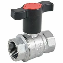 GIACOMINI Kugelhahn 3/4'' IG X 3/4'' IG - Messing Verchromt - Mit Verlängertem T-Griff - R851TX004