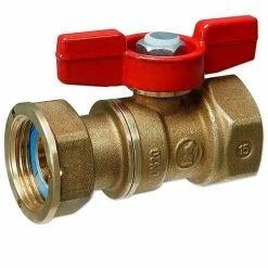 GIACOMINI Kugelhahn 3/4'' IG X 1'' IG Mit Überwurfmutter Flachdichtend