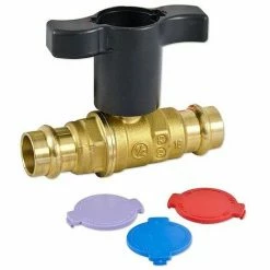 Giacomini Press-Kugelhahn Für Solar - 22 Mm X 22 Mm - Voller Durchgang - Max. 180°C