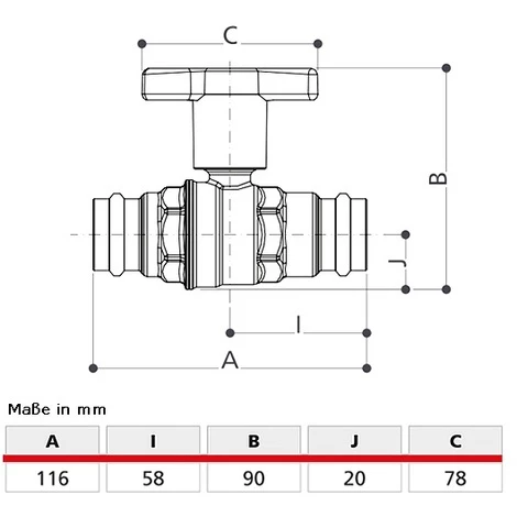 Giacomini Press-Kugelhahn für Solar - 22 mm x 22 mm - voller Durchgang - max. 180°C Giacomini Press-Kugelhahn Für Solar - 22 Mm X 22 Mm - Voller Durchgang - Max. 180°C -GIACOMINI shop 9178888 2